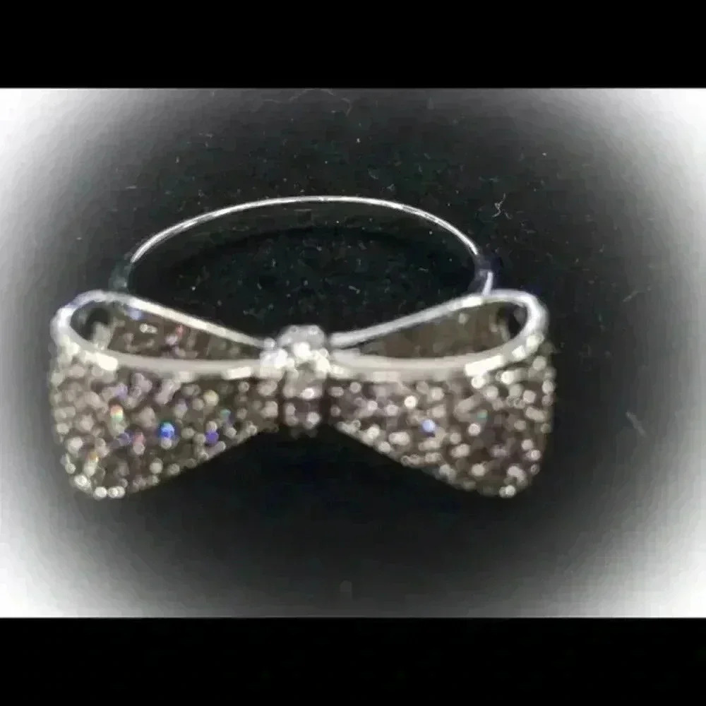 New** Crystal Bow Ring
